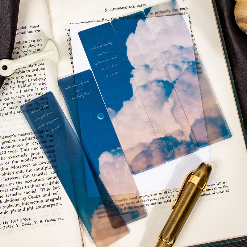 Dried Flower Bookmark - 5 個スペースローミングマット PET ブックマーク Diy 装飾ブッククリップジャーナル学生読書ブックマーク文具
