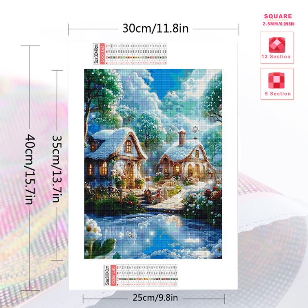 Momoart-庭のモザイクダイヤモンド絵画,ラインストーン - Photo Mosaic Print のレビューと価格