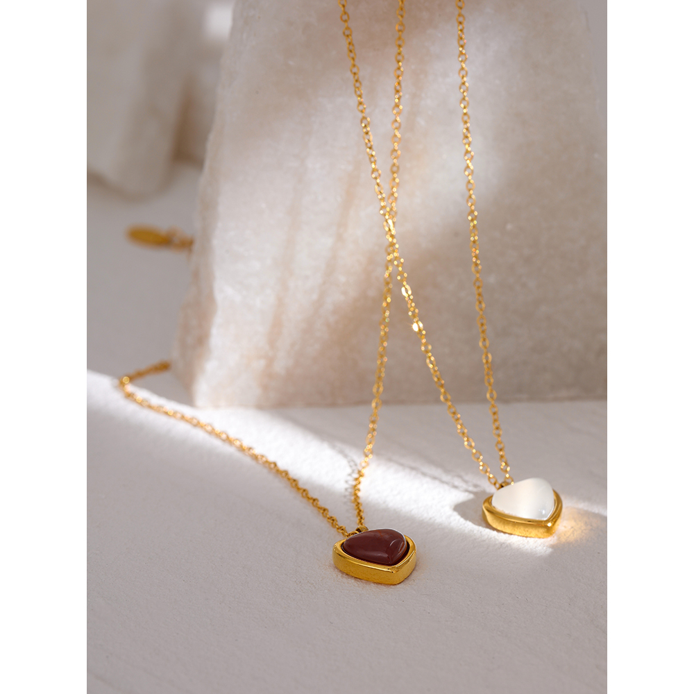 Yhpup ステンレス鋼ハートペンダントネックレスチェーンジ - Birth Flower Necklace のレビューと価格