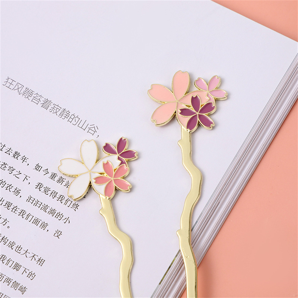 クリエイティブメタルサックラフラワーブックマーク、読書アシス - Dried Flower Bookmark のレビューと価格