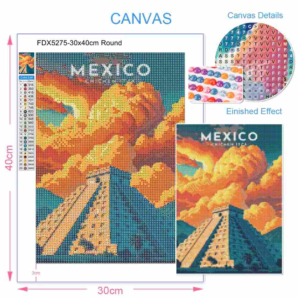ダイヤモンドペインティング 海景街並み ダイヤモンドモザイク - Photo Mosaic Print のレビューと価格